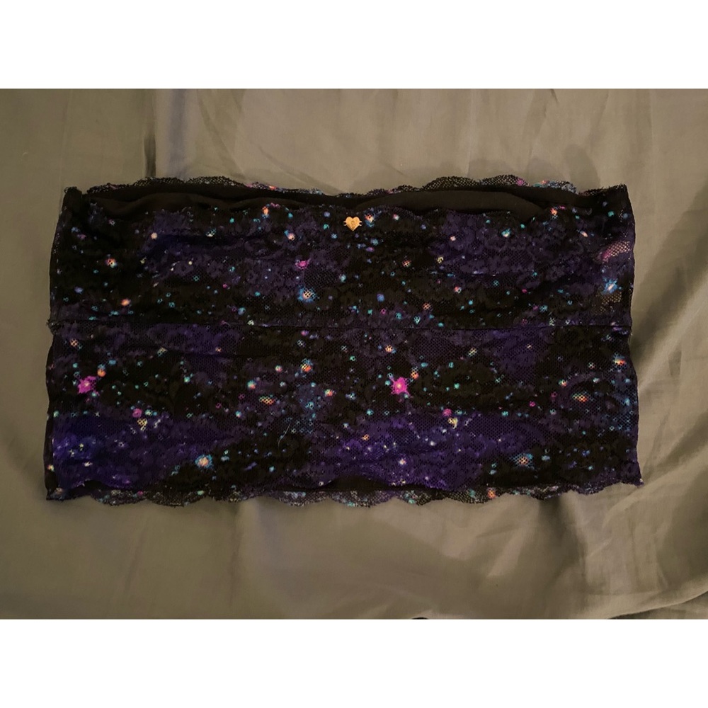 Galaxy Jeweled Lace Tube Top - Picture 2 of 3